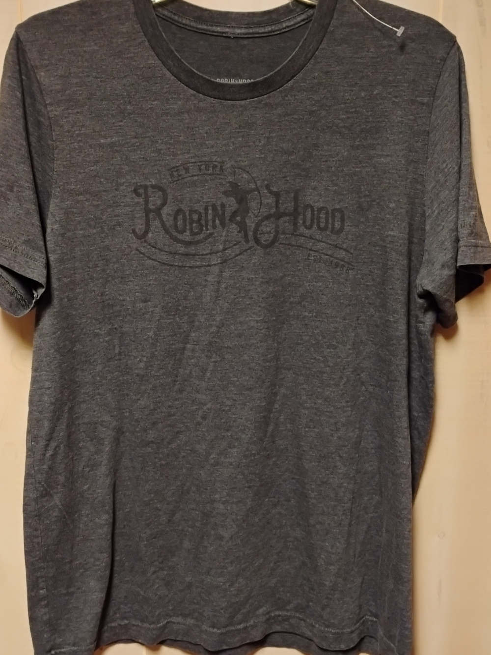 Men's Gray Crewneck Graphic T-Shirt Robin Hood Movie